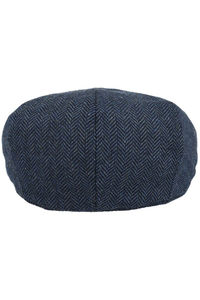 WOOL HERRINGBONE NEWSBOY FLAT CAP
