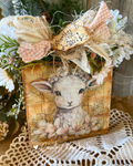 Worthy is the Lamb Lamb Block Shelf Sitter #9