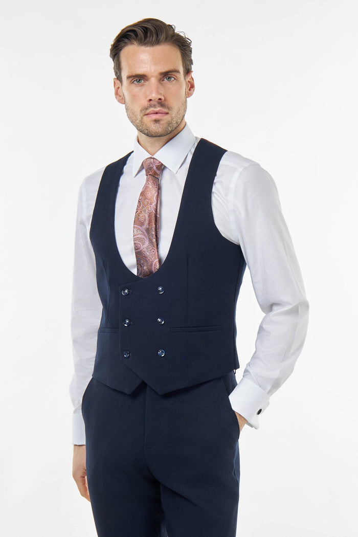 ZAK - TAILORED 3 PIECE WEDDING SUIT TAUPE HONEYCOMB