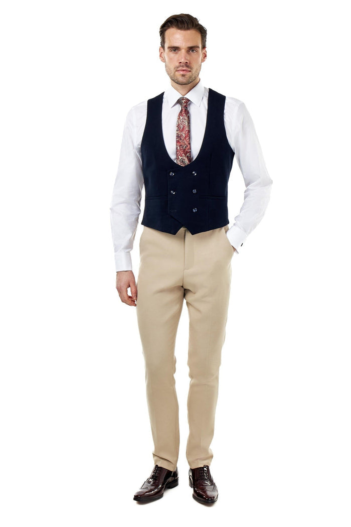 ZAK – STONE TAILORED 3 PIECE WEDDING SUIT